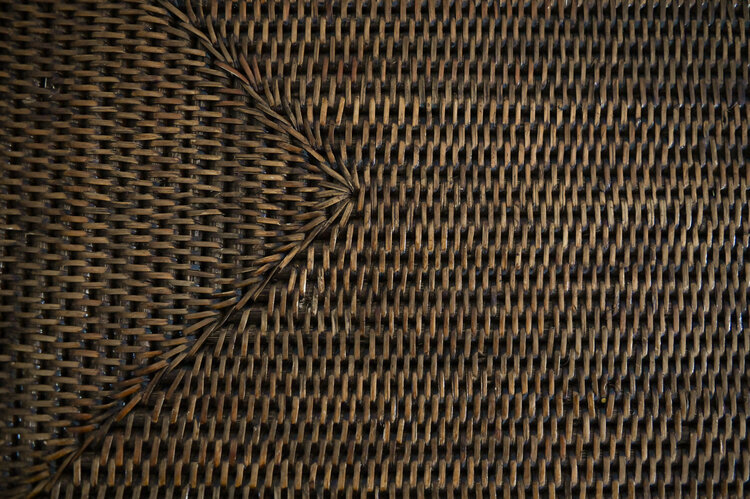 Rattan Console with Drawers