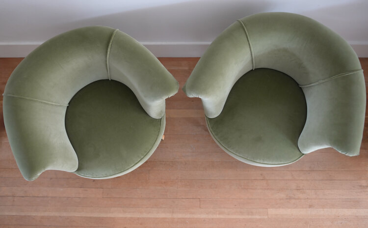 French Art Deco Chairs, Pair