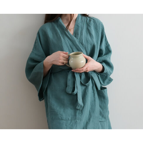 Linge Particulier French Linen Robe (multiple colours/patterns)