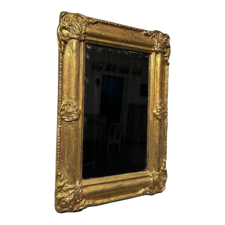 Antique Small Antique Swedish Gilt Mirror II