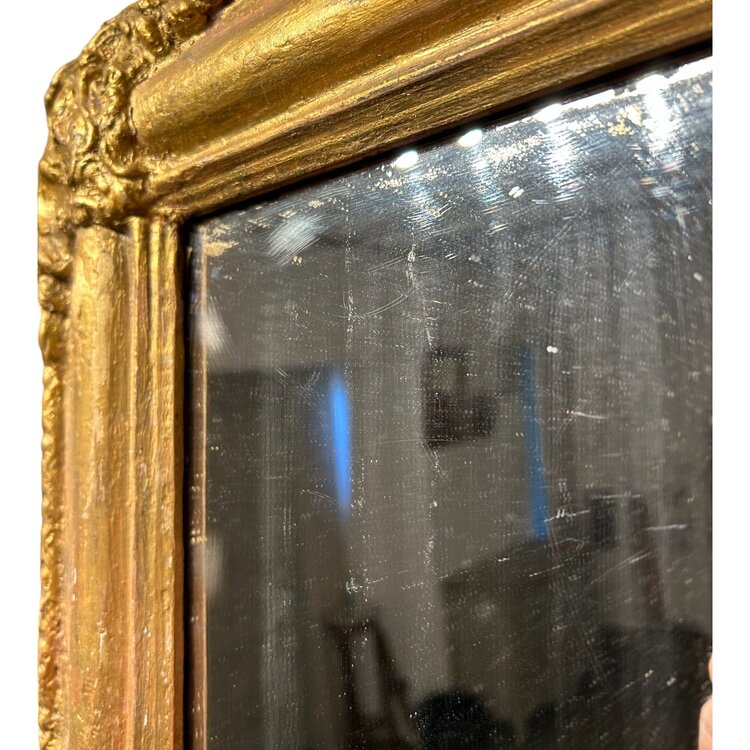 Small Antique Swedish Gilt Mirror II