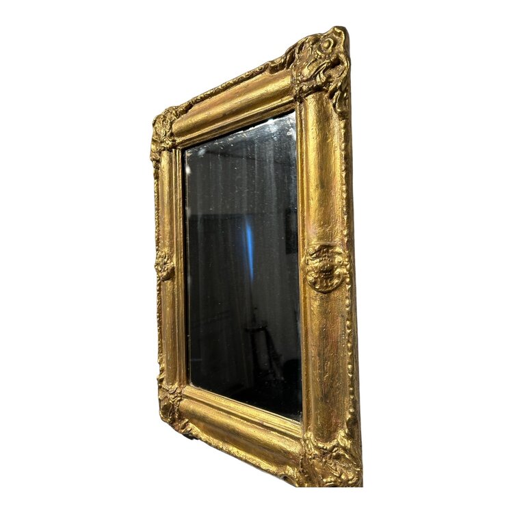 Small Antique Swedish Gilt Mirror II