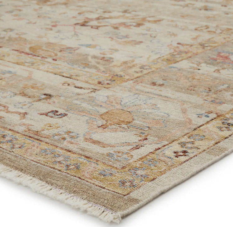 Someplace in Time Wool Rug in Parchment