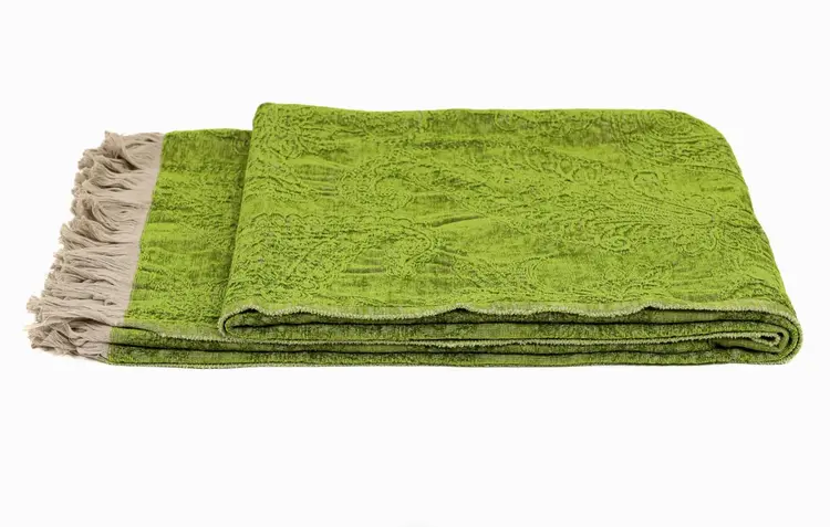 Savery Belgian Throw in Green