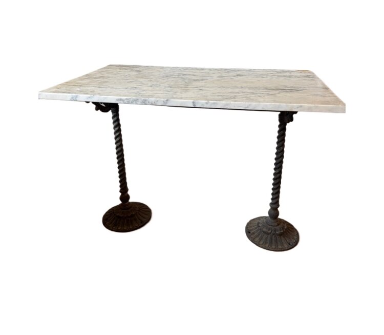 Antique Antique Marble Top Conservatory Table
