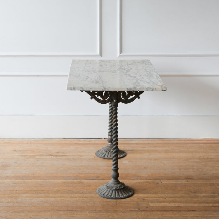 Antique Antique Marble Top Conservatory Table