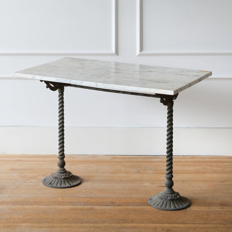 Antique Antique Marble Top Conservatory Table