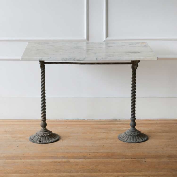 Antique Antique Marble Top Conservatory Table
