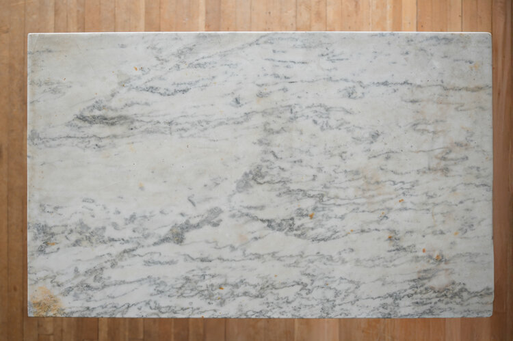 Antique Marble Top Conservatory Table