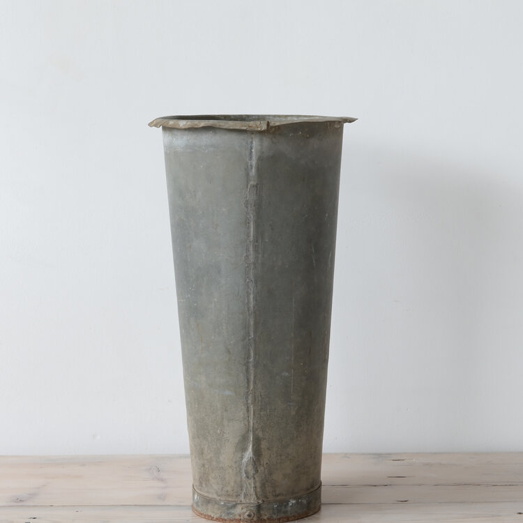 Vintage Galvanized French Florist Bucket