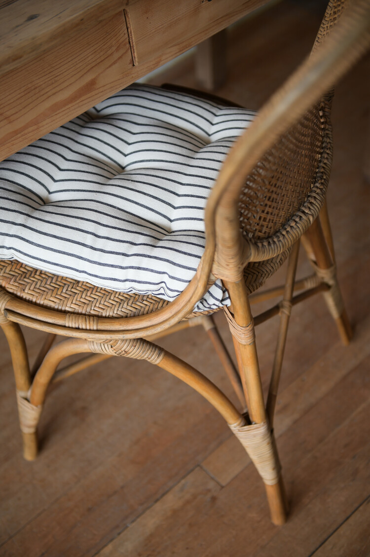 Stripe Chair Cushion - Machine Washable