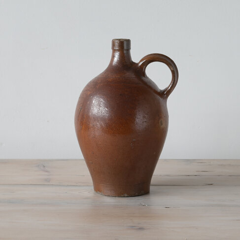 Vintage Antique Glazed Terracotta Pot