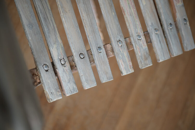 Antique Vintage Slatted Garden Table & Chairs