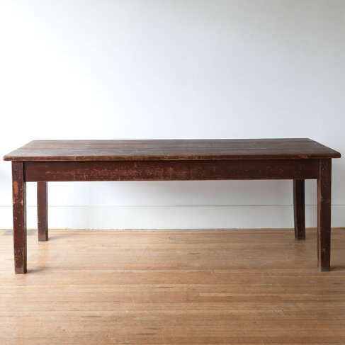 Antique Antique Rustic Burgundian Table