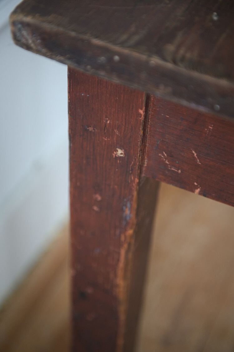 Antique Rustic Burgundian Dining Table