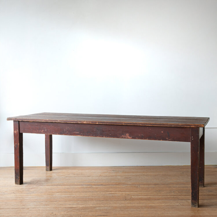 Antique Antique Rustic Burgundian Table