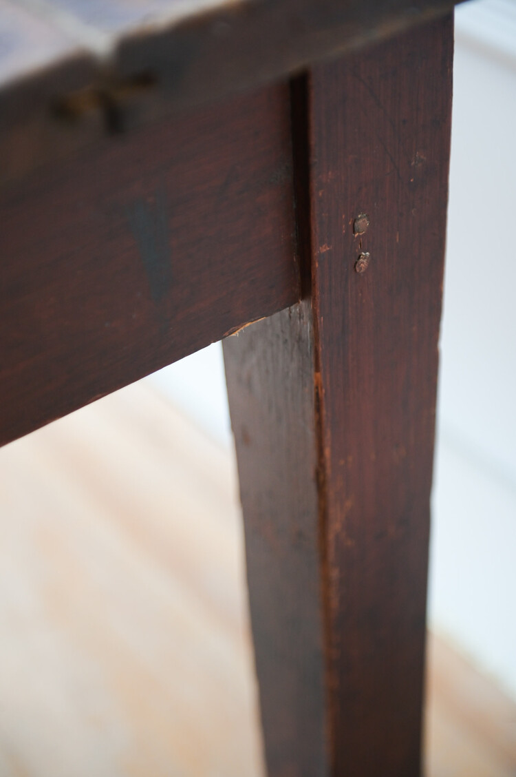 Antique Rustic Burgundian Dining Table