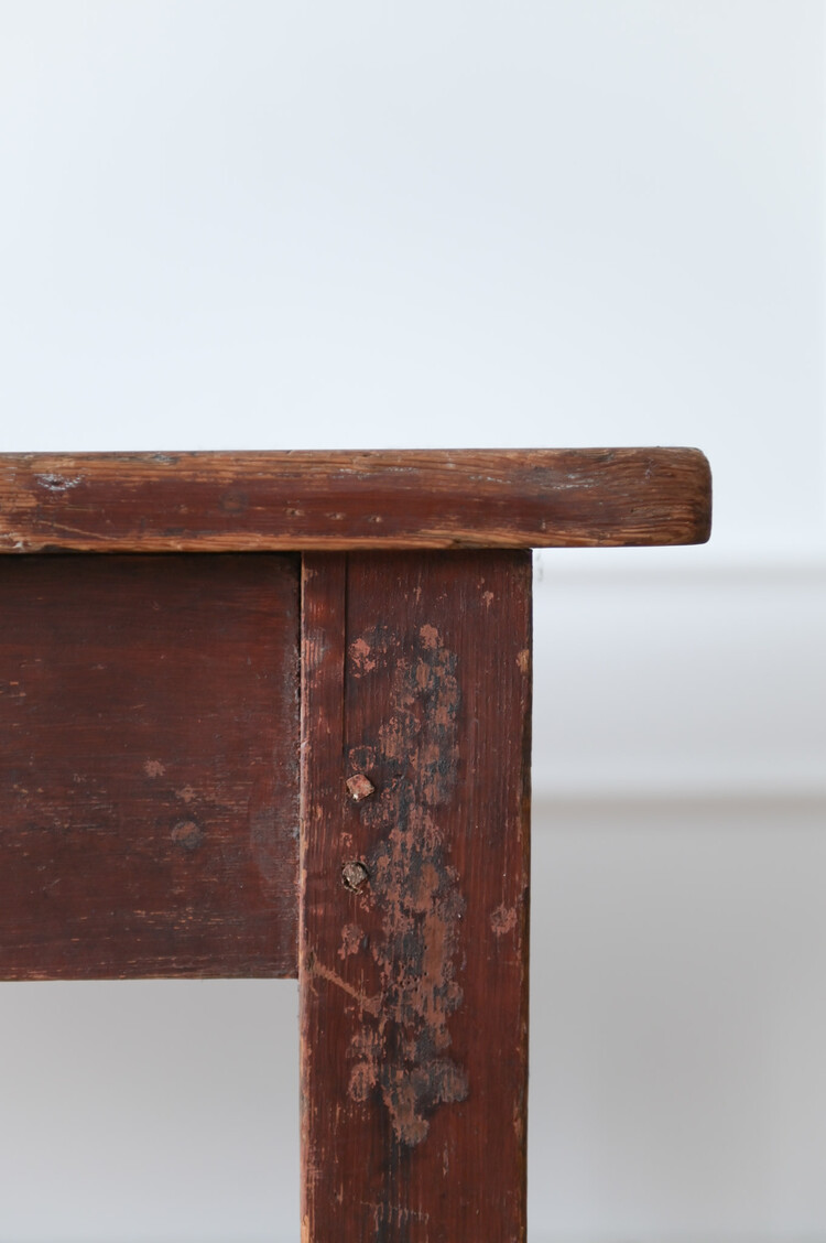 Antique Antique Rustic Burgundian Table