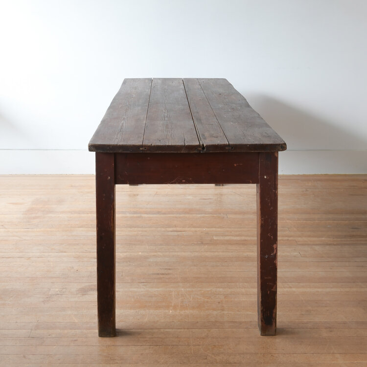 Antique Antique Rustic Burgundian Table