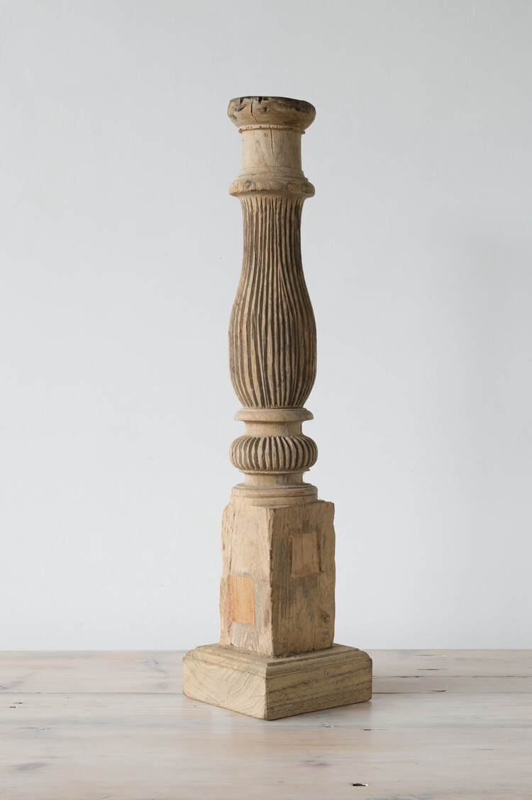 Vintage Carved Wood Artifact/Candlestand