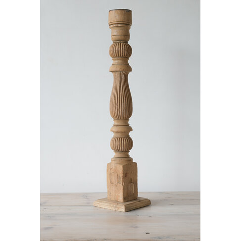 Carved Wood Artifact/Candlestand