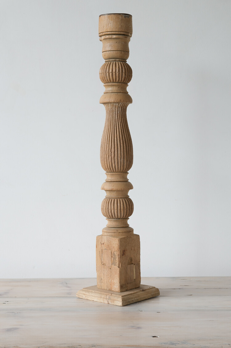 Carved Wood Artifact/Candlestand