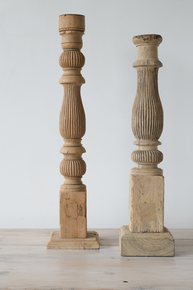 Vintage Carved Wood Artifact/Candlestand