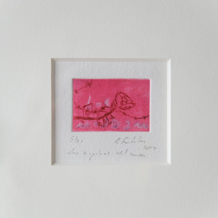 Limited Intaglio Print "Les espiles"