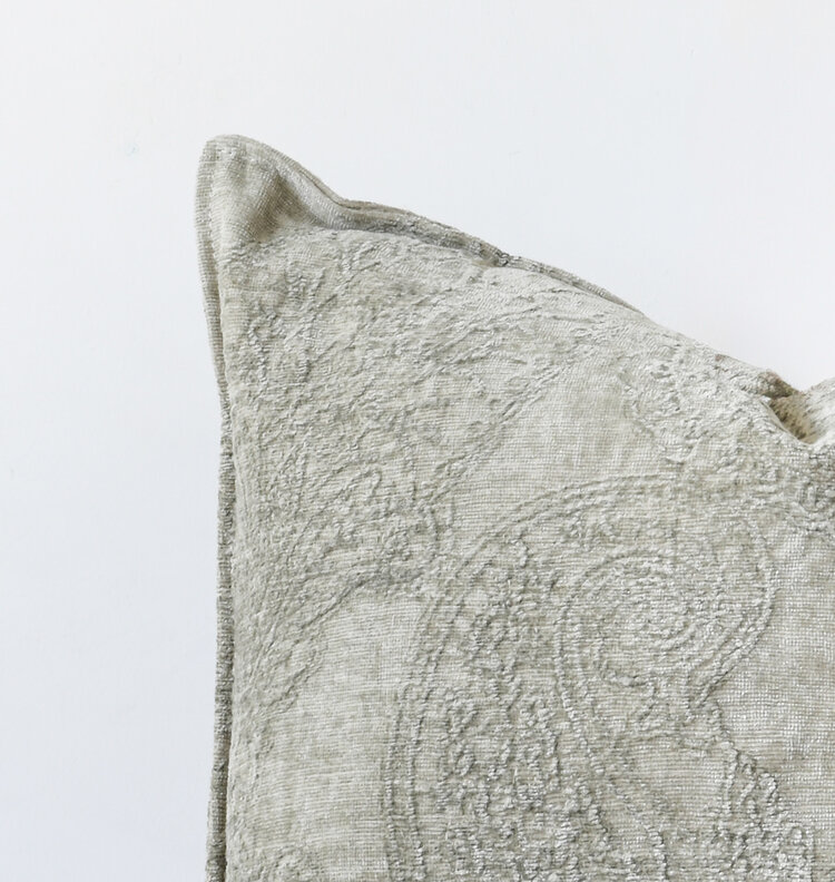 Savery Belgian Cushion in Mink