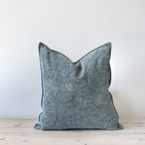 Savery Cushion in Blue 19x19"