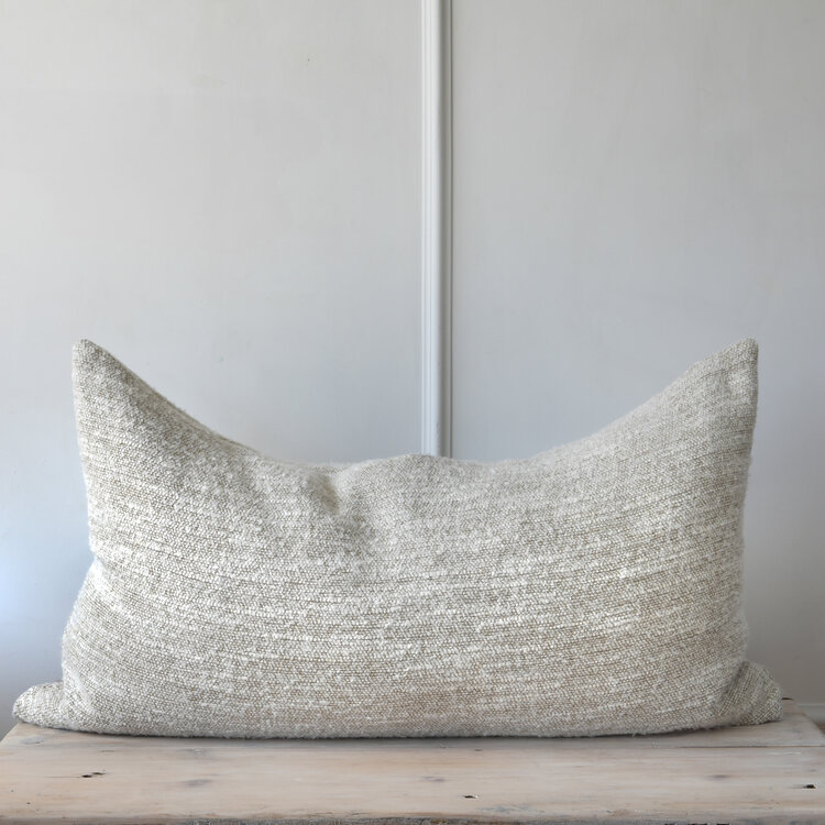 Nash Belgian Cushion - White lumbar