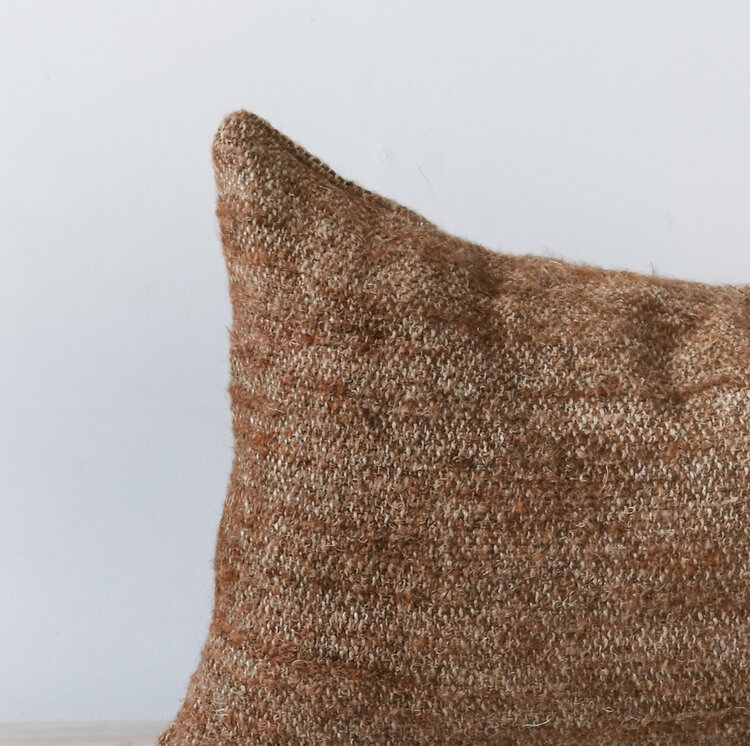 Nash Belgian Cushion in Chestnut 23"