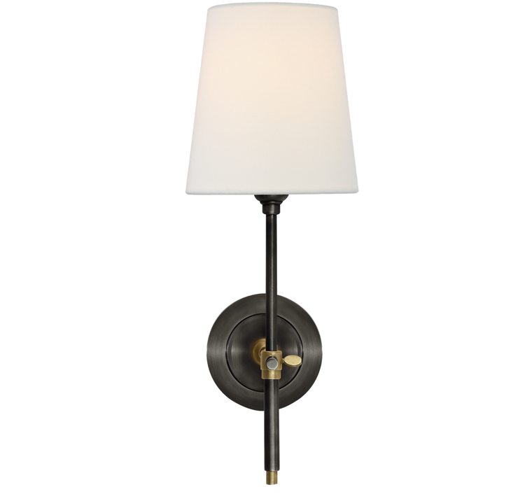 Bryant Sconce with Linen Shade