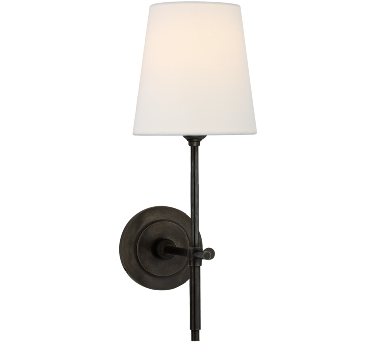Bryant Sconce with Linen Shade