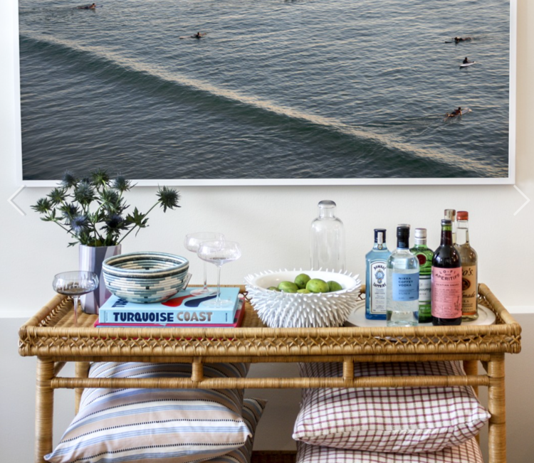 Made Goods Sarah Console Table - rattan