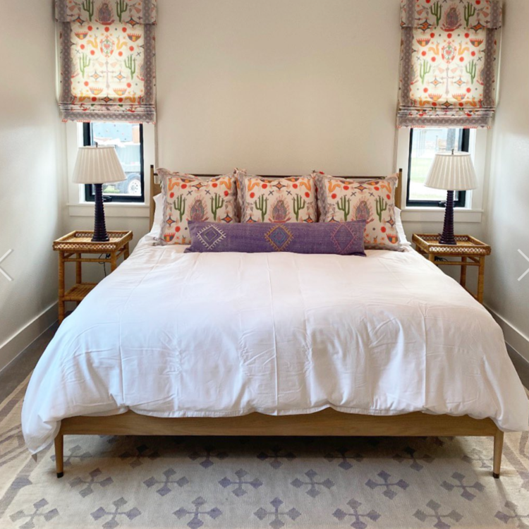 Sarah Rattan Side Table or Nightstand