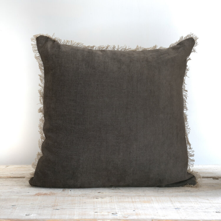 Bérengère Leroy Verone Cushion in Arabica