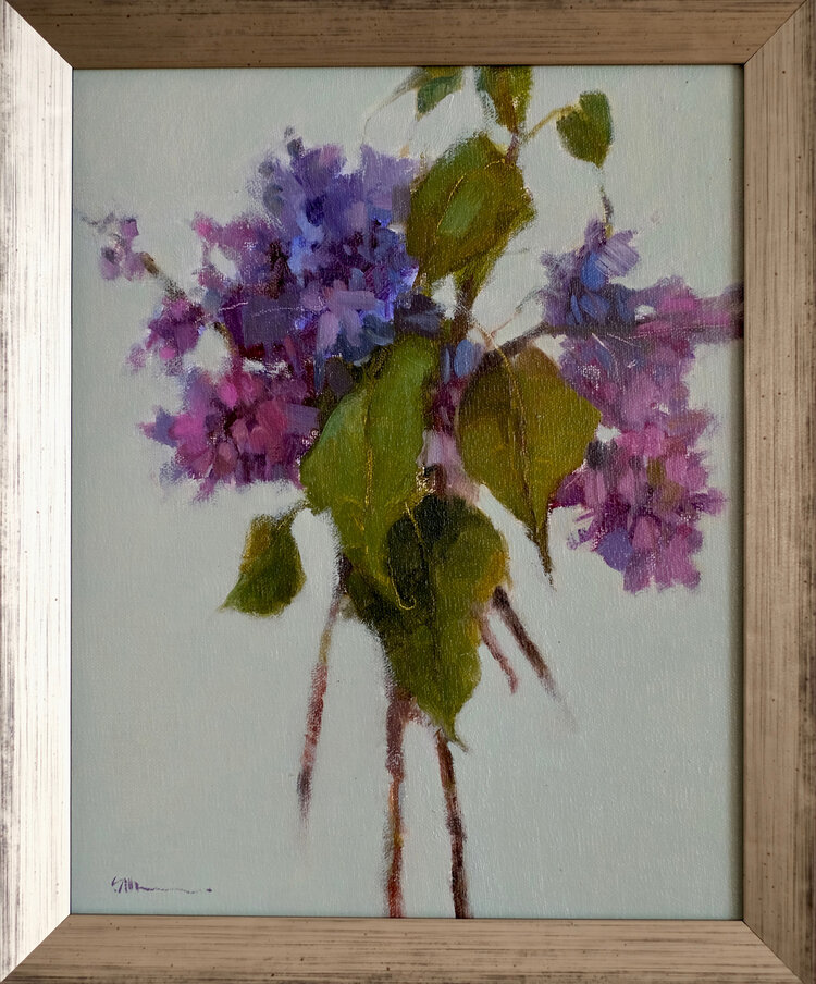 'First Love' original oil painting by Shirley Claire Williams