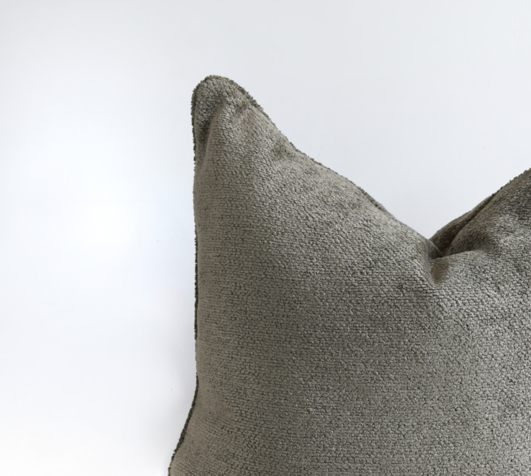 Bérengère Leroy Beverly Linen Cushion in Écorce/Bark by Bérengère Leroy