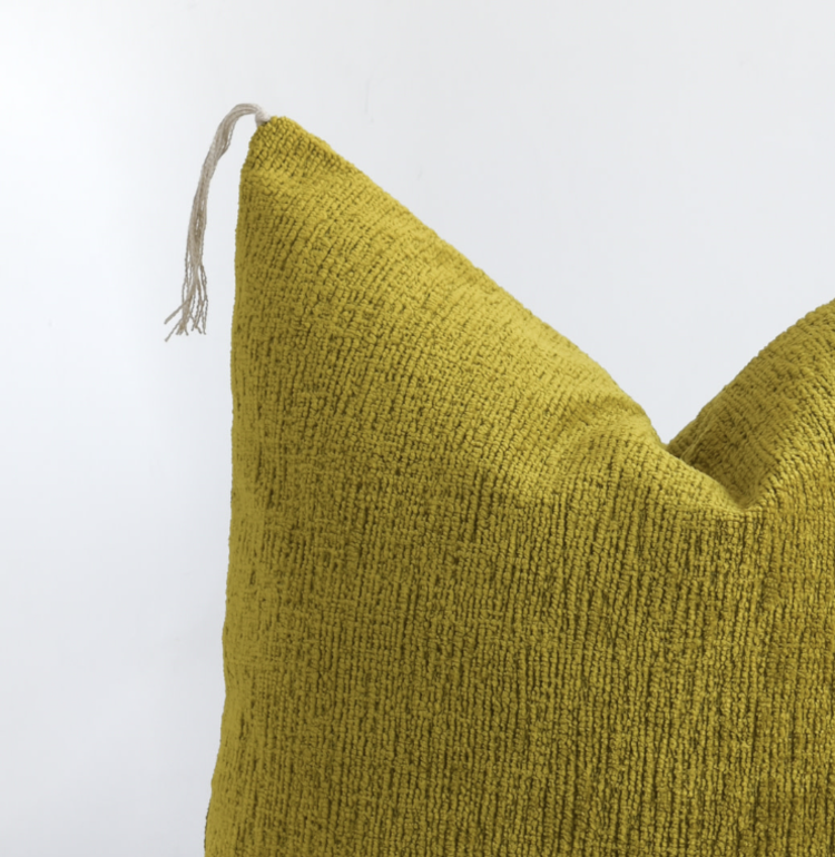 Bérengère Leroy Recycled Rock in Absinthe cushion