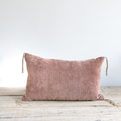 Recycled Rock  Cushion in Cappucino 12x21"
