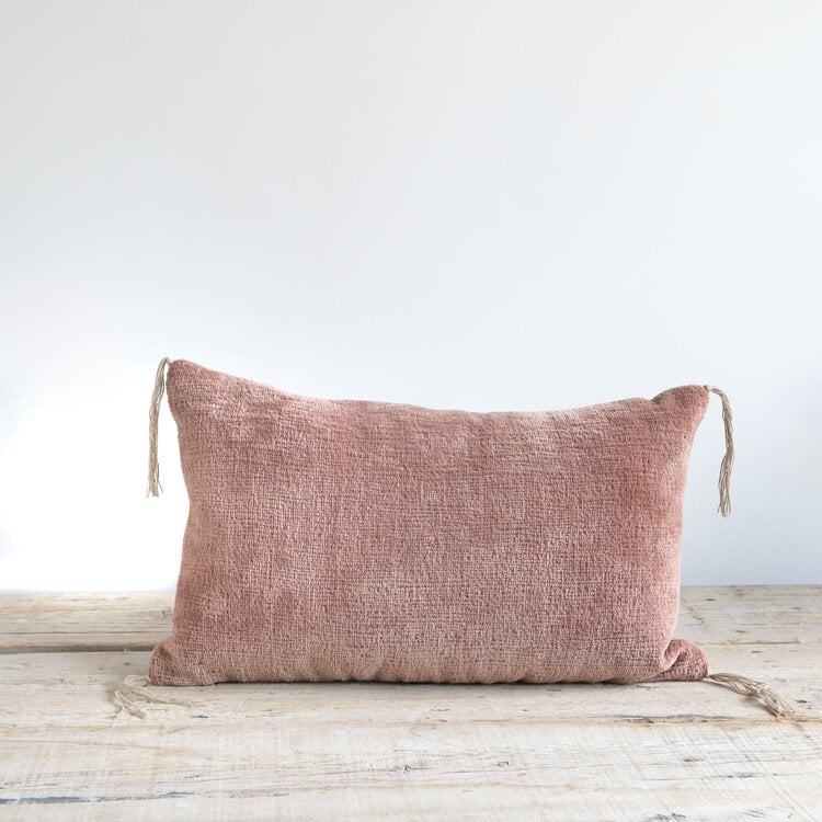 Recycled Rock Cushion in Cappuccino