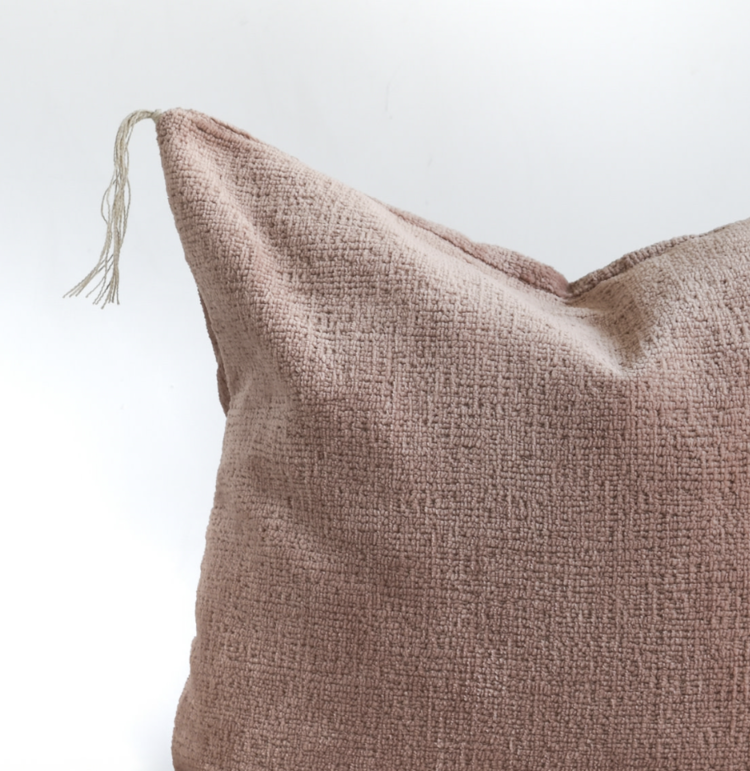 Recycled Rock Cushion in Cappuccino
