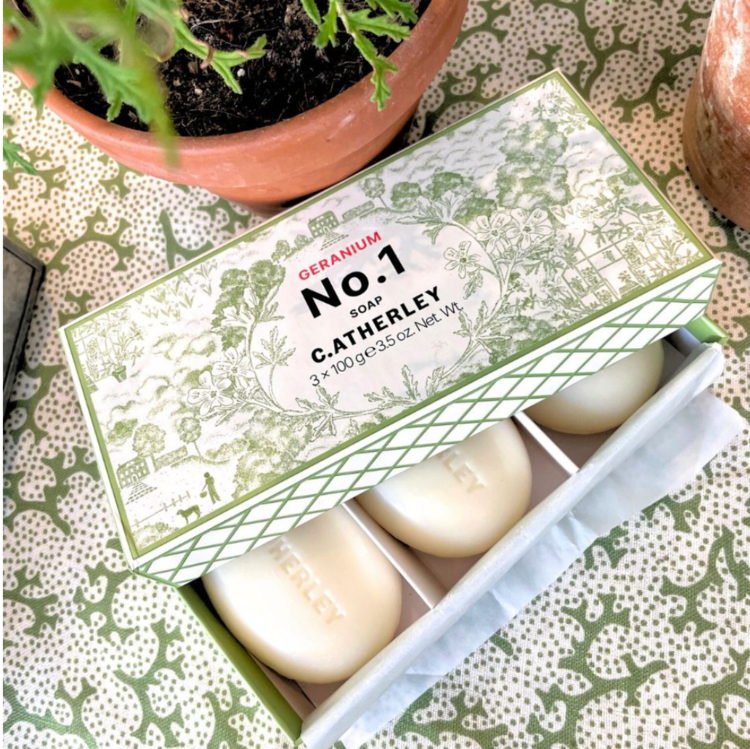 C. Atherley Soap Trio Trellis Pattern (3 x 100g)