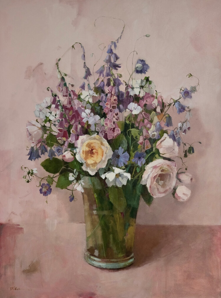 Shirley Claire Williams 'Ooh, I’m Blushing!' painting