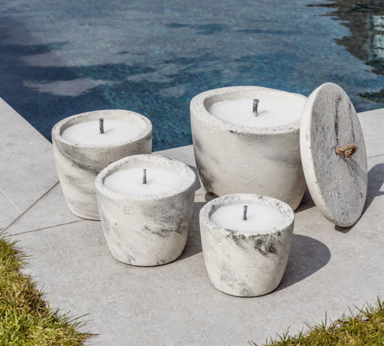 Outdoor Neutral Candle XL with Lid