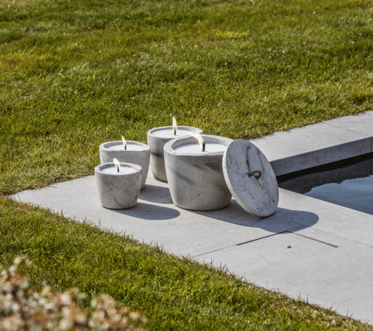 Outdoor Neutral Candle XL with Lid