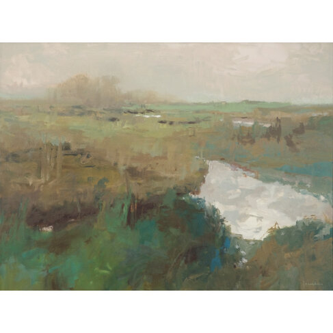 Meadowlark, oil painting