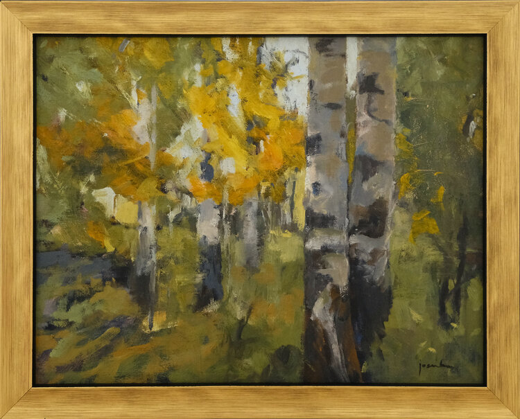 Maria Josenhans Chilcotin Country Gold oil painting