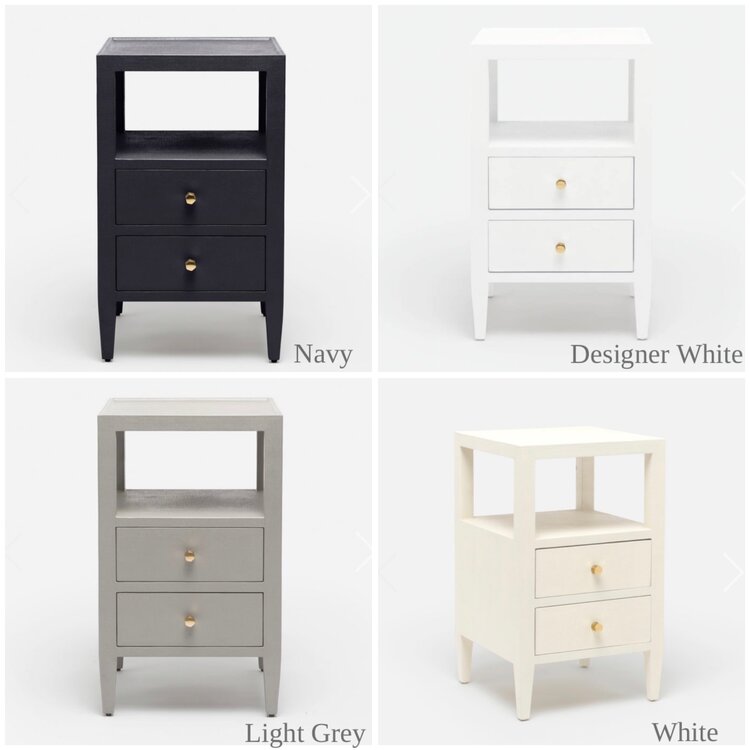Jarin Faux Belgian Linen Nightstand